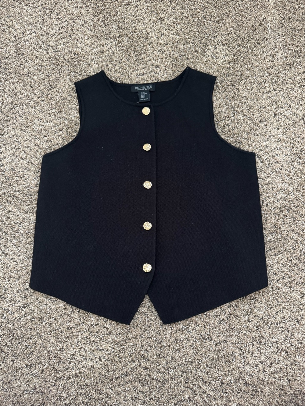 EUC Rachel Zoe black vest